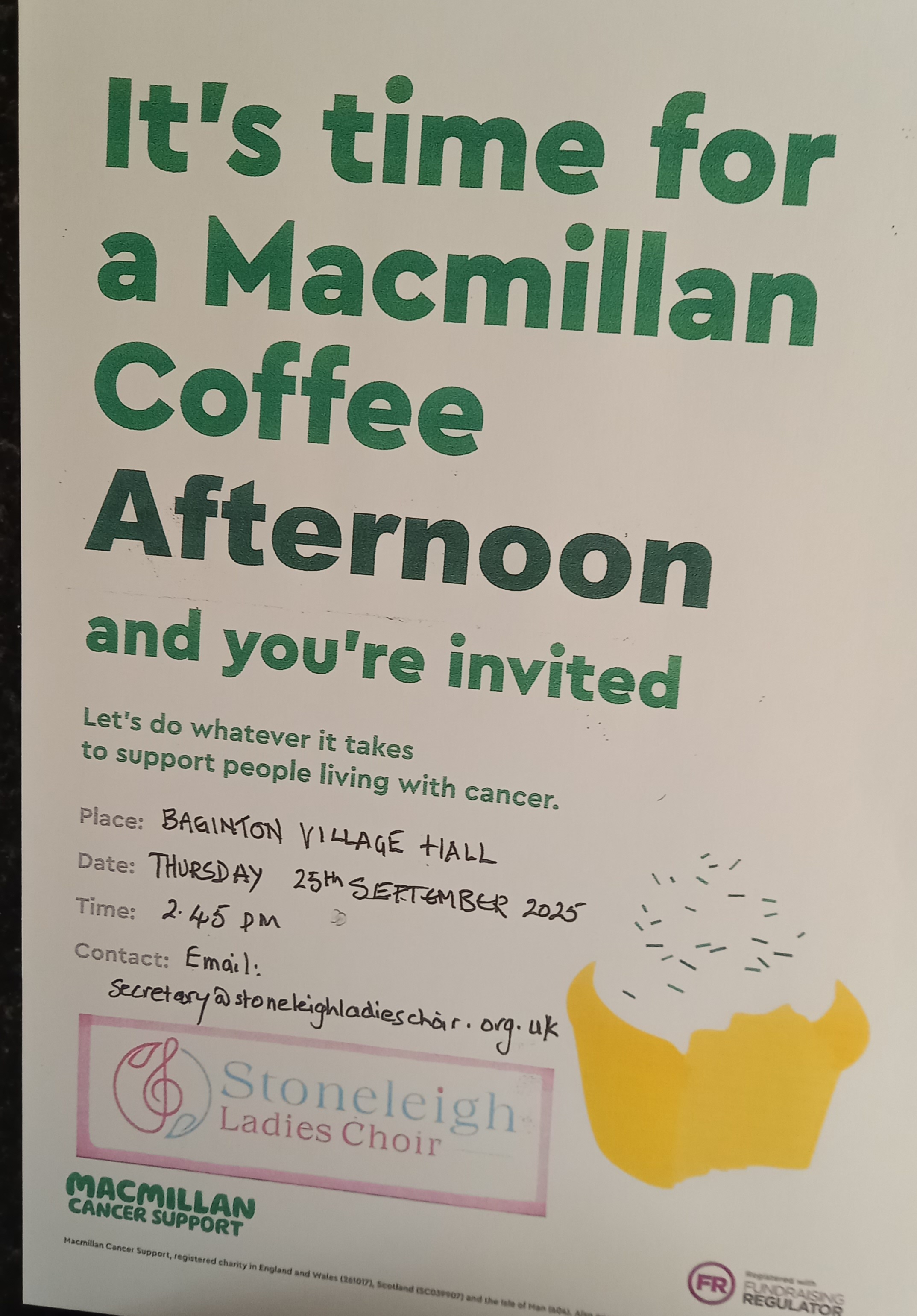 McMillan Coffee fundraiser