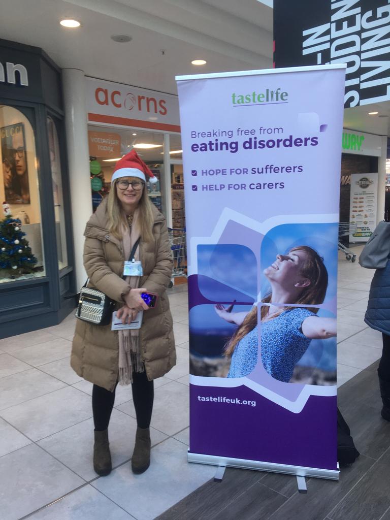 Singing for TasteLife at Cannon Park shopping Centre